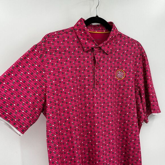 GALVIN GREEN Limited Edition Men's Pink Moore Ventil8 Plus Golf Polo Shirt Large - Picture 5 of 9